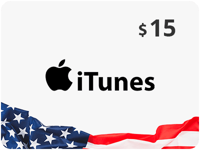 Apple & iTunes gift card $15 (US store)