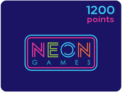 Neon Game Card - 1200 Points